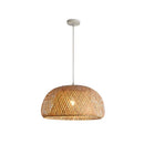 Bamboo Pendant Lamps Hand Knitted Chinese Style Weaving Hanging Lamps 26cm - Restaurant Home Decor Lighting Fixtures