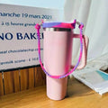 Ljojo 30/40 oz Silicone Tumbler Handle - Portable Cup Strap for Stanley Cup