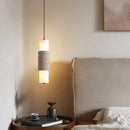 LED Pendant Lamp Real Stone White Acrylic Dimmable for Bedroom Kitchen Coffee Shop by Ljojo