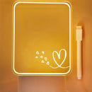 LED Writing Board Desktop Night Light | Erasable Decorative Home Bedroom Living | Ljojo