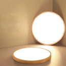 Ljojo Modern Round Wooden Ceiling Lamp for Living Room Bedroom Decor