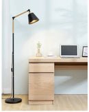 Modern Industrial Retro LED Floor Lamp Swing Arm Solid Wood Art Chandelier by Ljojo