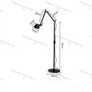 Italian Designer Desk Lamp: Modern Folding Long Arm Reading Light by Ljojo
