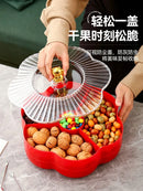 Ljojo Melon Seeds and Nuts Tray for Living Room Snacks and Dim Sum Organizing