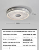 Ljojo 50CM Crystal Acrylic LED Ceiling Light for Living Room, Dimmable Bedroom Lamp