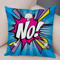 Ljojo Letters Print POP ART Pillowcase - Home Decor Cushion Cover