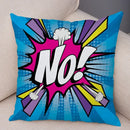 Ljojo Letters Print POP ART Pillowcase - Home Decor Cushion Cover