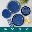 Ljojo 12/18 Piece Blue Klin Change Glaze Dinnerware Set