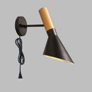 Industrial Style White Wall Lamp Creative Minimalist Bedroom Bedside Light Ljojo