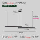 Ljojo Dining Room Led Chandelier Strip Nordic Minimalist Pendant Lights Home Decor Fixture