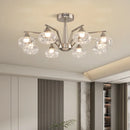 Modern LED Glass Ball Chandelier Pendant Light for Home Decor by Ljojo
