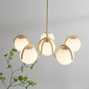 Nordic Glass Pendant Lamp Modern Chandelier for Bedroom Dining Room by Ljojo
