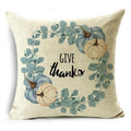 Big Blue Pumpkin Bike White Pillowcase Set for Home Decor - Ljojo