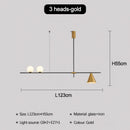 Ljojo Modern Glass Ball Pendant Light LED Chandelier Stylish Nordic Dining Room Decor