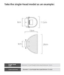 Ljojo Luxury LED Wall Lamp: Italian Minimalist Style for Bedroom, Living Room, Stairs