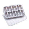 Ljojo 14-Grid Silicone Sausage Maker Mould with Lid - Cake Baking Tools