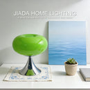 Green Apple Glow Stained Glass Table Lamp Minimalist LED Bedroom Study Reading Ornament Ljojo