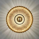 Ljojo Glass Wall Sconce Ambient Bedroom Light Fixture - Indoor Home Decor