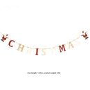 Ljojo Merry Christmas Hanging Banner Ornament: Xmas Home Decoration & Party Gift