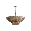 Dimmable LED Glass Chandelier for Living Dining Room Decor by Ljojo