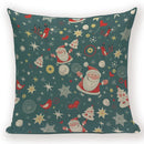 Elk Snowflake Santa Claus Gloves Christmas Pillowcase by Ljojo