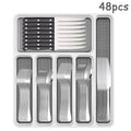 Ljojo 48-Piece Stainless Steel Tableware Set with Storage Box