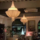 Modern Wabi Sabi Style LED Pendant Lights by Ljojo - Elegant Indoor Hanging Chandelier for Living Room