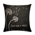 Ljojo Linen Pillowcase: Soft Printed Cover for Sofa, Car, or Home Décor