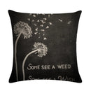 Ljojo Linen Pillowcase: Soft Printed Cover for Sofa, Car, or Home Décor