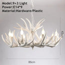 Antler LED Ceiling Pendant Lamps: Creative Rustic Home Decor Chandelier by Ljojo.