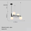 Ljojo Magic Bean Glass Ball Chandelier - Nordic Style for Home Decor & Lighting