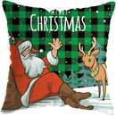 Cute Santa Claus Snowman Print Pillowcase for Ljojo Christmas Party Decor