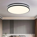 Macaron LED Ceiling Light: Modern Wood Grain Room Decor - Remote Dimming Ljojo