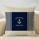 Ljojo Marine Cotton Fish Cushion Cover 45x45CM Square Home Decor Pillow Case