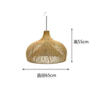 Rattan LED Pendant Lights Vintage Chandeliers - Island Handmade Woven Design