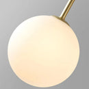 Ljojo Minimalist Magic Beans Pendant Light 4 6 8 Heads Milky Glass Ball Chandelier for Cafe