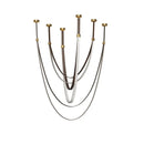 2025 Trendy DIY Flexible Leather Belt Dimmable LED Chandelier by Ljojo for Living Room