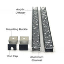 Ljojo 3D Water Ripple LED Aluminum Profile Light