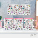 Ljojo 3D Flowers Name Mug for Mother's Day Gifts