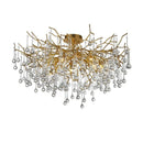 Gold LED Crystal Chandelier - Nordic Luxury Large Ceiling Light for Living Room by Ljojo