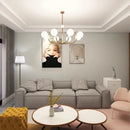 Nordic Glass Led Chandelier for Dining Room Living Room Bedroom Home Decor Lighting - Ljojo