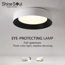 Nordic Dimmable Circular LED Ceiling Light | Modern Creative Home Decor Lighting by Ljojo