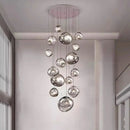 Ljojo LED Pendant Chandeliers for Modern Staircase Living Room Decor