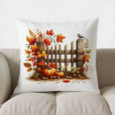 Autumn Maple Leaves Decorative Pillow Cover by Ljojo for Sofa, Bedroom, Car