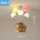 LED Balloon Ceiling Light Cartoon Kids Dreamy Decorative Men's Room Ljojo
