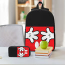 Ljojo Mickey Mouse Kids Backpack Lunch Box Pencil Boxes Set for Preschool School Bag