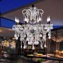 Ljojo Luxury Crystal Chandelier LED Pendant Lamp Elegant European Hanging Light
