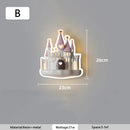 Modern Fairy Tale Castle LED Wall Lamp Creative Light for Bedroom - Ljojo