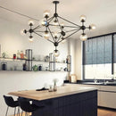 Geometric Chandelier Retro Pendant Lamp for Bedroom by Ljojo