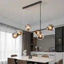 LED Glass Ball Chandelier Lamp Modern Minimalist Home Decor Pendant Light - Ljojo
